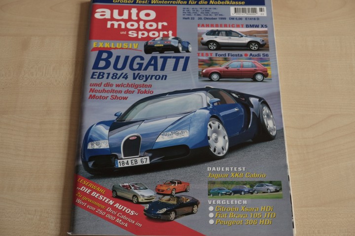 Deckblatt Auto Motor und Sport (22/1999)